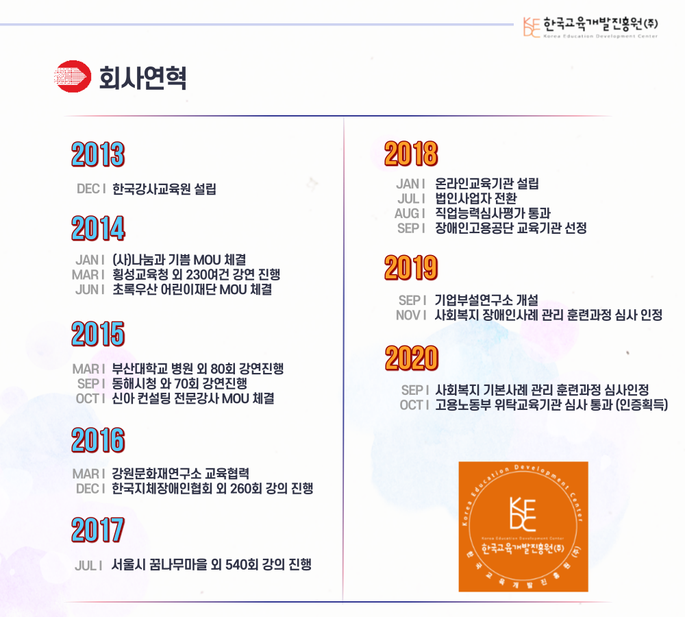 교육은 평생의 동반자입니다.