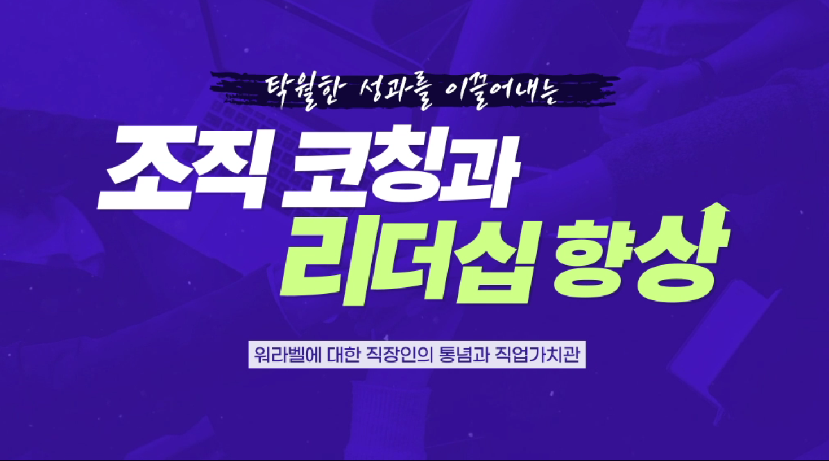탁월한 성과를 이끌어내는 조직 코칭과 리더십 향상